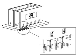 Wire to Board /  JFA J-PF3 press fit type - Schema