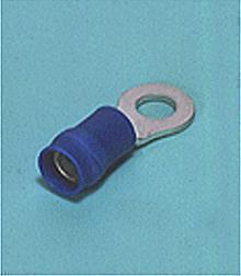 Loose Pieces Terminals /  Ring tongue terminal  (R-type, Vinyl-insulated with copper sleeve) (Medium size)