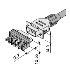 Wire to Board /  Dsub/J - Schema