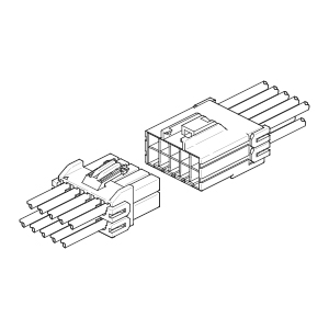 Wire to wire /  PW connector (Type B, Wire-to-Wire) - Schema